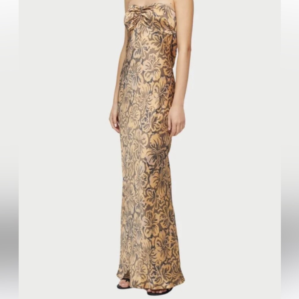 Bec + Bridge Samara Print Strapless Maxi Dress